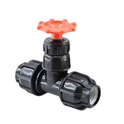 شیر  پلیمری دسته کوتاه دو سر رابط (گیت ولو)