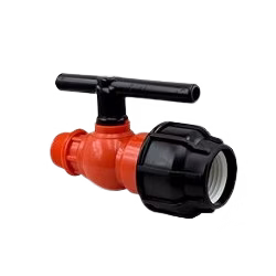 شیر  پلیمری دسته کوتاه یک سر رابط یک سر نر(گیت ولو)