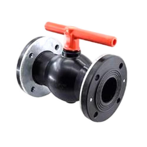 شیر پلیمری دسته کوتاه دو سر فلنج(بال ولو)  90*90