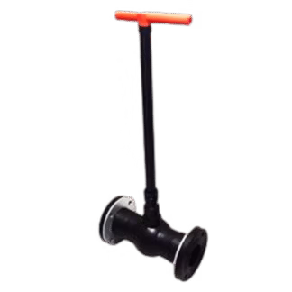 شیر دسته بلند پلیمری دو سر فلنج (بال ولو) 90*90