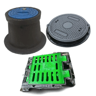 غطاء المنهول و غرفة التفتيش